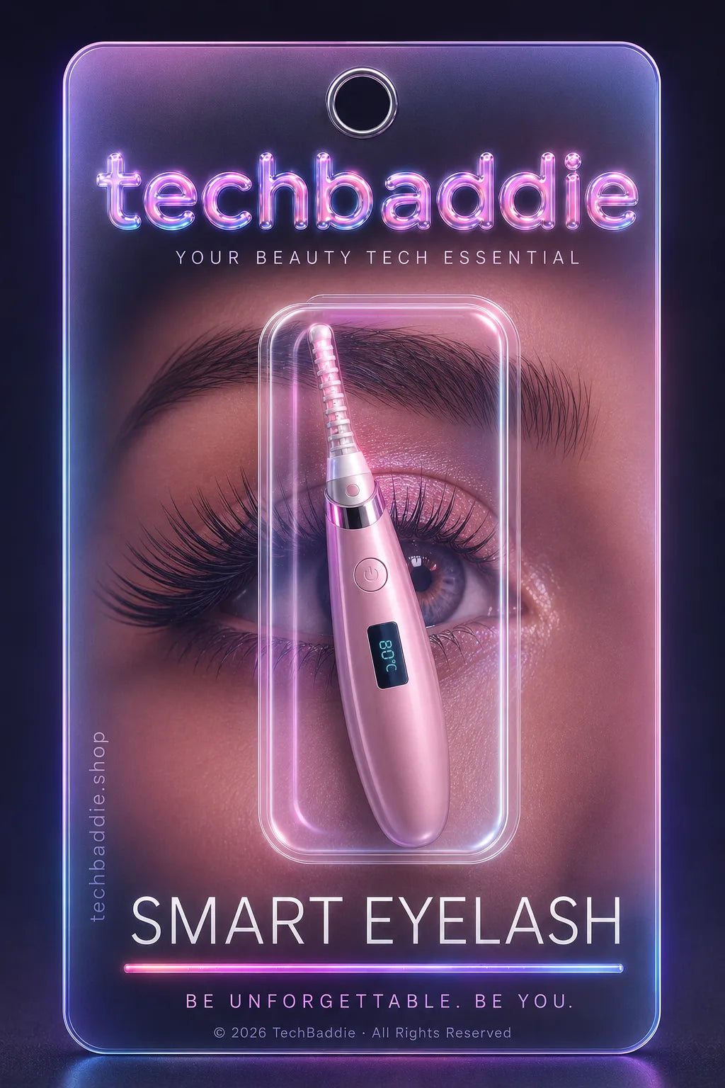 techbaddie Smart Eyelash heated curler