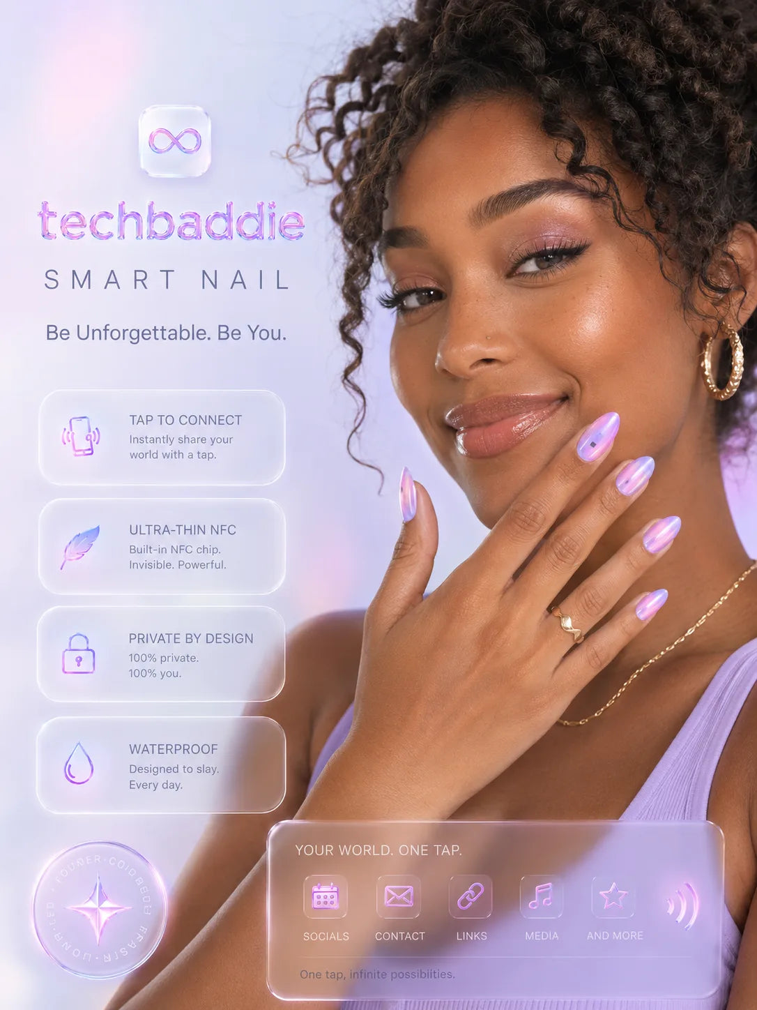 Smart Nail chrome finish